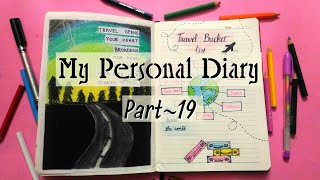 My Personal Diary Part19  Simple way to decorate Diary Pages  Journal Writing  Bullet Journal [upl. by Lenard50]