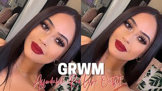 SULTRY VALENTINES DAY MAKEUP  BEST AFFORDABLE Red Lip♡ MAKEUP TUTORIAL  FULL GRWM TRANSFORMATION [upl. by Schlessinger278]