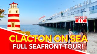 CLACTON ON SEA  Full tour of Clacton On Sea Essex England  4K [upl. by Demy]