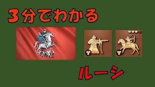 【AOE4】３分でわかる文明解説 ルーシ編【要点だけ】 [upl. by Purpura460]