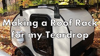 Teardrop Camper Build Installing Roof Rack and Fenders Part 21 [upl. by Leterg]