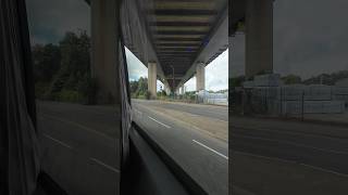 Passing under the Avonmouth Bridge m5 bristol bridges [upl. by Lebbie]