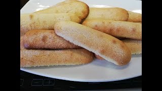 RECETA VAINILLAS o BIZCOCHO SOLETILLA Fácil [upl. by Thurber]