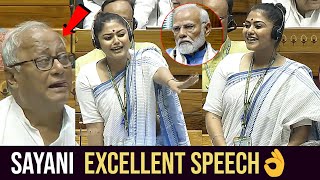 TMC MP Sayani Ghosh Excellent Speech In Lok Sabha  PM Modi  Parliament Budget Session  News Buzz [upl. by Suiramad]