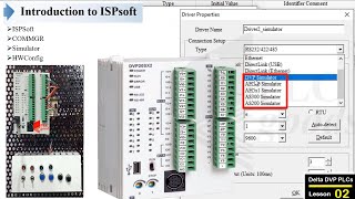 Delta PLC basics  link function in ISPSoft HWConfig how to use COMMGR communication driver [upl. by Ricarda97]