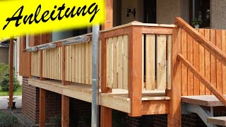 Holzterrasse selber bauen Schritt für Schritt Anleitung [upl. by Chesna]