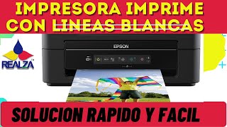 🔴IMPRESORA sale LÍNEAS BLANCAS al imprimir SOLUCION 100 facil [upl. by Buchalter]