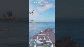 Warships🏴‍☠️  Petro finds Shima  Last second lucky sinking worldofwarships wows cqc [upl. by Haddad]