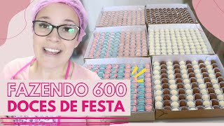 Fazendo uma encomenda de 600 DOCINHOS DE FESTA  FINALIZAÇÃO [upl. by Kasevich]