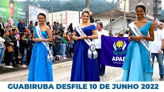 DESFILE CÍVICO ESCOLAR  GUABIRUBA 60 ANOS  10 DE JUNHO DE 2022 [upl. by Ortensia756]