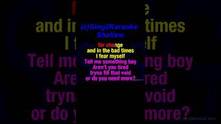 Lady Gaga amp Bradley Cooper Shallow Karaoke King of Karaoke Version with sing along Lyrics [upl. by Thierry]