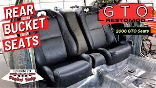 Rear Bucket Seat Backrest Install  67 GTO RestoMod Ep 20 [upl. by Ainoz]