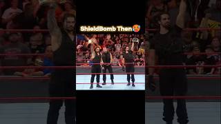 ShieldBomb Now🤡 vs Then🛡️wwe shorts [upl. by Sileray]