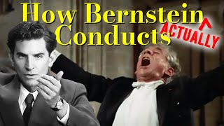 How Bernstein ACTUALLY Conducts vs Bradley Cooper in Maestro [upl. by Atiuqihc]