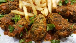 épinard a la viande hachée en sauce سلق بلحم مرحي روعة [upl. by Lletnwahs380]