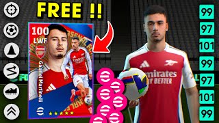 5000 eFootball™ Points Gabriel Martinelli Best Training Guide 🤩🔥  eFootball™ 2025 Mobile [upl. by Waldon126]