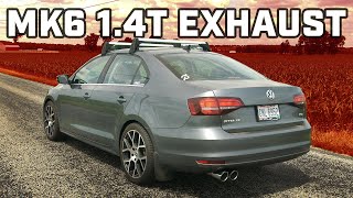 MK6 Jetta 14T Catback Exhaust System Sounds  ECS Tuning [upl. by Husha197]