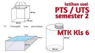 PTSUTS semester 2 matematika kelas 6soal latihan [upl. by Marney]