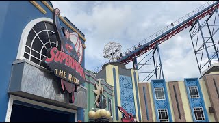 Superman The Ride Offride 2024 [upl. by Gillian818]