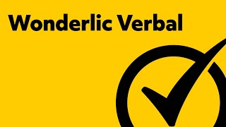 Free Practice Wonderlic Verbal Study Guide [upl. by Micah]