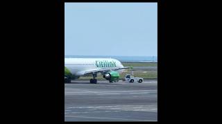 push back amp stand by for take off on the run way 🛫 baliairport indonesia [upl. by Remlap]