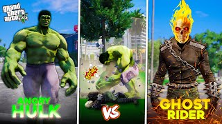 Angry Hulk vs Ghost Rider 🔥 in GTA 5 [upl. by Nomled]