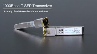 1000BaseT SFP Copper RJ45 Transceiver Module Compatibility Testing  QSFPTEK [upl. by Arica54]