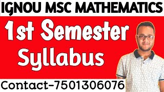 IGNOU MSc Mathematics SyllabusMathematics With Computer Application SyllabusIGNOU MACS Syllabus [upl. by Anelrad303]