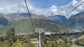 Georgia  Svaneti  Mestia Ropeway 4K 60fps [upl. by Nosemyaj]