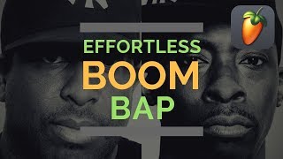 FL Studio 20  Effortless Boom Bap  Using Akai Fire amp Akai S950 VST [upl. by Helena]