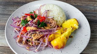 Cómo Hacer LA MEJOR ENSALADA DE ATÚN CON ARROZ  SABOREA LA COMIDA PERUANA  SONQU [upl. by Arick]