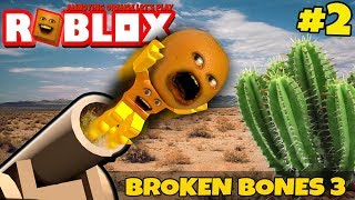 Roblox BROKEN BONES 3 2 🍊 😵 ☠️ Annoying Orange [upl. by Atinaej]