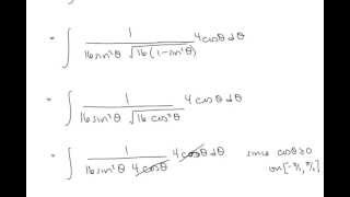 Calc II Lesson 12 Integrals with Trigonometric Substitution [upl. by Remy]