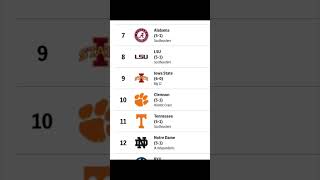 AP Top 25 Rankings  Texas No 1 Oregon at No 2 [upl. by Alyahs]