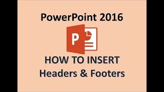 PowerPoint 2016  Add Header amp Footer  How to Insert Apply Headers amp Footers in MS PPT 365 Tutorial [upl. by Aennaej]