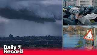 Weekend weather warning for storms and rain comes into effect in England and Wales [upl. by Delaine]