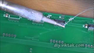 SOIC chip soldering demo [upl. by Nortna]