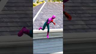 GTA V  TIGERS ATTACK HIS BABYS HIS SPIDERMAN 🤯 shorts gta5 [upl. by Nojad]