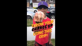 10YearOld Shows His FastballChangeup Combination pitching baseball changeup baseballlife [upl. by Alekehs]