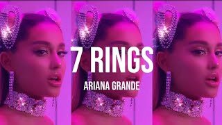 7 RINGS  Ariana Grande lyrics [upl. by Haslett]