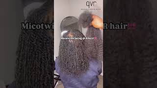 nice and full 🤩 micro twist using QVR hair qvrhair [upl. by Joed]