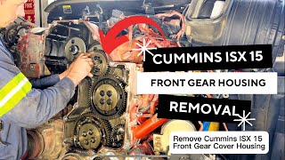 How to remove Cummins ISX15 Front Gear Housing Step by step [upl. by Voccola]