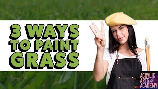 How to Paint Grass with Acrylics Beginner Friendly Techniques and Tips [upl. by Ratcliff491]