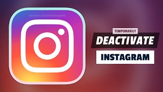 How To Temporarily Disable Instagram Account [upl. by Ulrich]