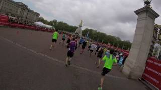 London Marathon 2017  The Last 800m as a fancy dress runner [upl. by Snej]