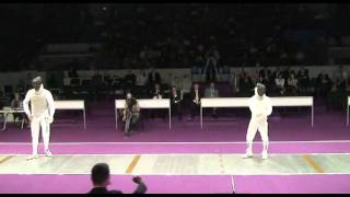 Semifinal mens foil Grand Prix in St Petersburg Cassara vs Sintes [upl. by Eanom]