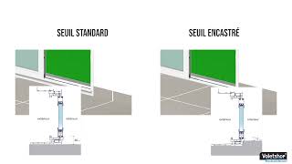 Seuil encastré pour baie vitrée coulissante [upl. by Atsirak]