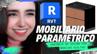 ¿CÓMO CREAR MOBILIARIO PARAMÉTRICO EN REVIT GABINETE DE COCINA revit arquitectura bim [upl. by Nileve]