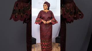 Latest Ankara and Lace kaftan for Ladies II Ankara Boubou Gown Styles 2023 II Ankara long Gown style [upl. by Andeee572]