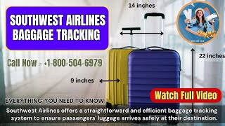 Southwest Airline Baggage Tracking  Everything You need To Know Flightbooking baggagetracking [upl. by Arlie]